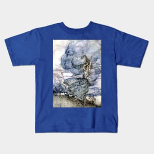 Undine Talks to the Clouds - Arthur Rackham Kids T-Shirt